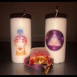 Chakra balancing candles 🕯